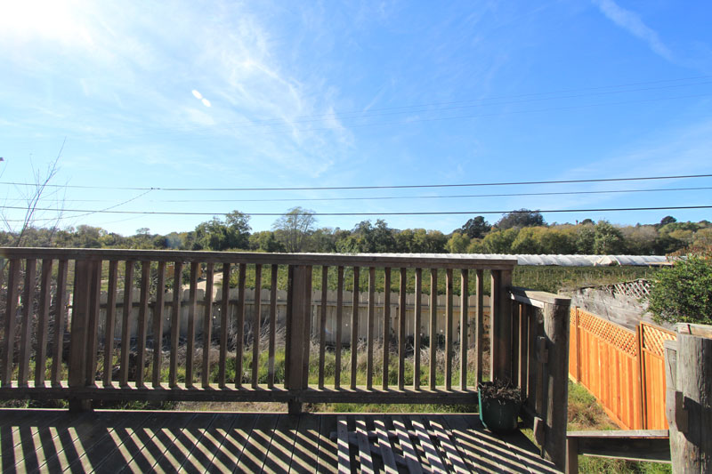 The view from the deck.