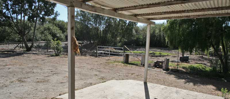 We have installed fencing between the back yard and the adjacent field.  It includes a small stream and pond, visited by ducks, Herrens and all kinds of birds. 